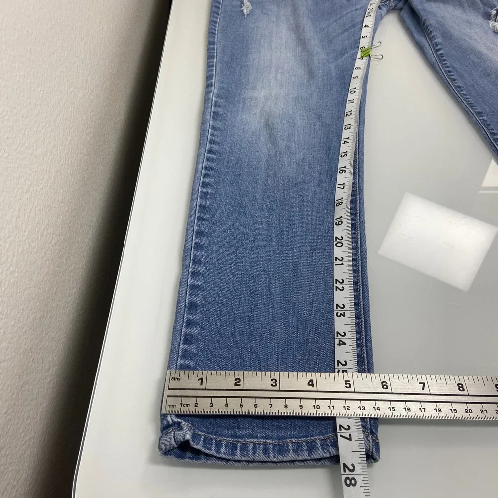 Flying Monkey Womens 29 (ACT30) Blue‎ Skinny Jeans Distressed Stretch Ankle